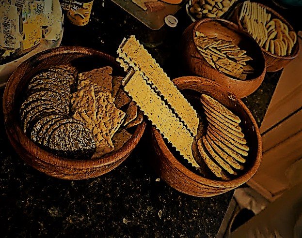 Snack boards and crackers