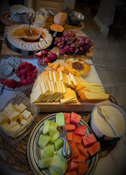 Fruit and event spread at Wise Eatz